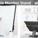 Adjustable LCD TV Stand Folding Metal Monitor Desk Stand with VESA Hole 75x75mm&100x100mm (WS-03A2)