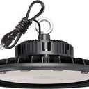UFO LED High Bay Light 150W 21,000lm 5000K Daylight 600W HID/HPS Equivalent with US Plug 5 Cable LED Warehouse Lights Commercial Shop Workshop Garage Factory Lowbay Area Lighting Fixture, Non-Dim