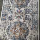 Hallway Washable Runner Rug - 4x2 Kitchen Rugs Entryway Rug Runner Vintage Soft Floor Mat Non Slip Indoor Farmhouse Carpet for Bathroom Living Room Bedroom (4x2 Brick)