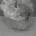 12" Farmhouse Pendant Light, Hand-Blown Clear Hammered Glass Hanging Ceiling Light Fixture with Black Finish and Adjustable Chain, Modern Rustic Lighting for Kitchen Island, Dining Room, E26 Socket