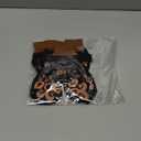 Anti Slip Dog Socks to Prevent Licking Paws - Double Side Paw Protectors Dogs Grip Sock for Hardwood Floors, No Twist Dog Booties Grippy Socks for Small Medium Large Senior Dogs, Black and Caramel, L (L(Pack of 4))