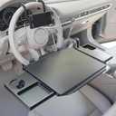 2-in-1 Car Steering Wheel Tray & Car Desk for Laptop with Phone Holder  Height Adjustable Steering Wheel Desk, Car Laptop Desk & Food Tray, Car Table Tray  Fits Cars, SUVs & Trucks