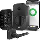 Yale Assure Lock 2 Deadbolt, Black Suede Smart Keyless Entry Door Lock with Valdosta Handle and Wi-Fi Connected Keypad for Code Entry and Remote Access, B-YRD450-WF1-VL-BSP