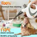 Handheld Pressurized Steam Cleaner with 12 pcs Accessories, Portable Steamer for Cleaning, Steam Cleaner for Home Use, Steamer for Cleaning Car, Furniture, Floor, Upholstery, Grout and Tile, Deep Gray
