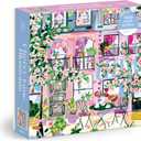 Galison Cherry Lane Blossoms ‚Äì 1000 Piece Jigsaw Puzzle Featuring Beautiful Artwork of A Cherry Blossom Adorned Neighborhood
