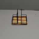 Napkin Holders for Kitchen Table, Rotating Wood Vertical Napkin Dispenser That Can Hold Salt and Pepper, Rustic Napkin Holder for Kitchen Dining Table Decor Brow Acacia