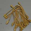 Shappy 12 Pieces Christmas Garland Ties for Banister Christmas Decorative Reusable Flexible Twist Ties for Garland Staircase Home Decoration Holiday Craft Wrapping (Gold)