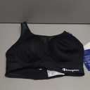 Champion Womens Motion Control Underwire Sports Bra, Black, 38D US