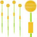 LOMNYIY Driveway Markers Reflectors,Reflective Driveway Markers for Snow Plowing, 51Inch Fiberglass Pole Double Sided Reflectors for Driveway,Different Heights of Reflective (4 Pcs)