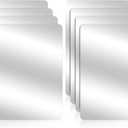 KALIONE 8 Pack Unbreakable Mirror, Acrylic Mirror Sheet, Double-Sided Mini Square Mirrors, Safety Mirror Tiles, Shatterproof Small Mirrors for Classroom Office Home DIY Crafts Making Supplies,4x6 Inch