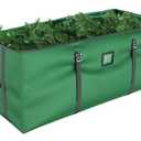 Mrrihand Christmas Tree Storage Bag - Large 7.5Ft Artificial Tree Container, Anti-Tear Heavy-Duty 600D Oxford Cloth Box With Handles (Green)