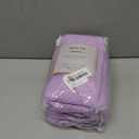 WINLIFE 100% Cotton Quilted Pillow Sham Floral Printed Pillow Cover (Standard, Purple) 26" X 20" (Pack of 2)