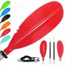 Kayak Paddles Adjustable 88in 4 Piece Kayak Oars Boat Paddles for Adults with Paddle Leash, Canoe Paddles for Kayaking Rafting Jet Ski Canoe Outdoor Kayak Water Sports and Safety Boat Accessories