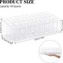 Rollerball Perfume Organizer, 44 Spaces Acrylic Fragrance Organizer, Lipstick Holder Lipgloss Holder, Clear