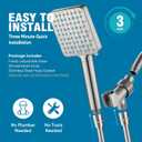 Cobbe Filtered Shower Head with Handheld, High Pressure 6 Spray Mode Showerhead with Filters, Water Softener Filters Beads for Hard Water - Remove Chlorine - Reduces Dry Itchy Skin, Brushed Nickel