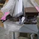 ROYMELO 40x84 inch Sliding Barn Wood Door Slab with 7ft Hardware Kit and Handle, Coffee, K Shape, Simple DIY Assembly