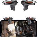 Newseego for PUBG Game Controller Trigger, [1 Pair] New Version Smart Phone Game Controller Gamepad Large Thickness, Sensitive Aim & Shoot PUBG Triggers for iOS/Android-Black.