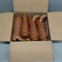 12 Pcs Cowboy Boot Party Plastic Cups with Straws and Lids 12 Ounces Plastic Cowboy Cups for Western Themed Party Supplies and Rodeo Decorations (Brown)