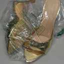 Susanny Women's Sandals Heels Mule High Heels Pointed Open Toe Sandals Sexy Slip on Heeled Summer Casual Wedding Prom Party Comfortable Dressy Shoes 10, Gold