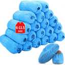 Shoe Covers Disposable 200 Pack (100 Pairs) | Non-Slip, Durable, Indoor | Protect Your Home, Floors and Shoes (XX-Large)