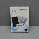 Backlit Bluetooth Keyboard Small Portable Wireless Keyboard Rechargeable Illuminated for Android Samsung Tablet Cell Phone Smartphone iPad A16 11th 10th Generation iPad Pro Air Mini iPhone (Black)