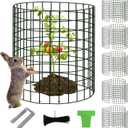 15Pcs Plant Protector from Animals: 5 Pack Metal Mesh Plant Cages to Keep Animals Out - Garden Protection Bunny Barricades from Chicken Squirrels Rabbits for Flowers Vegetables