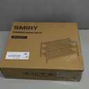 Smiry Shoe Rack, 3 Tier Thick Bamboo Shoe Organizer, Stackable Free Standing Wooden Shoe Storage Shelf for Closet, Entryway, Front Door Entrance, White