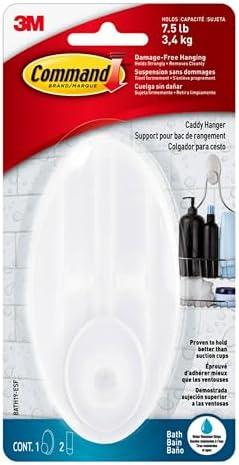 Amazon.com: Command Caddy Hanger, 1 Caddy Hanger, 2 Large Strips, Organize your Bathroom : Home & Kitchen