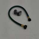 Garden Hose No Leaking for Watering: No Kink and Lightweight - 1/2" Water Hoses 2 FT with Fittings for Outdoor and Yard (Green)