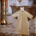 Reallnaive First Holy Communion Hanger First Communion Gift White Bow Dress Hanger 1st Holy Eucharist Party Favors Cross Gift Holiday Ceremony Decoration