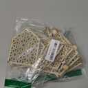 2 Pcs Ramadan Mubarak Banner, Wooden Eid Ramadan Mubarak Decorations with Rustic Beads, Muslim Party Decor for Home, Mantel, Fireplace, Indoor or Outdoor Celebration (Black Letters)