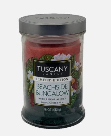 Tuscany Candle Limited Edition Beachside Bungalow 18oz Banana Flower/Palm Scent Tuscany Candle Limited Edition Beachside Bungalow 18oz Banana Flower/Palm Scent