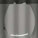 Bemis 7300SLEC Slow Close Toilet Seat, Easy Clean Hinges and Durable Plastic Seat, Made in USA, Elongated, White