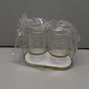 Utensils Silverware Holder with Metal Bracket, Cutlery Caddy, Flatware Spoon Fork Knife Tabletop Organizer for Party Kitchen Dining Room - Gold