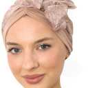 CAPLORD Chemo Headwrap for Women Turban Headwear for Cancer Patients Skull Cap Hair Loss Cover Lightweight Head Covering Hat