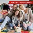 64 Sets Christmas Dog Happy Holidays Cards with Envelopes Dog Greeting Cards with Stickers Bulk Red Green Dogs Blank Note Cards with Envelopes Matching Seal Stickers for Winter Holiday Xmas