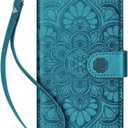 Wallet Case for iPhone 16 Pro Max,[RFID Blocking] 3 Card Holder Stand with Credit Card Slot PU Leather Magnetic Protective Flip Cover for iPhone 16 Pro Max (Blue)