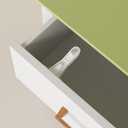 SAFELON 12 Pcs Baby Safety Cabinet Locks Childproof Drawer Locks with Screws, Kids Latch for Drawers and Cabinets, Works with Most Cabinets and Drawers.