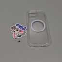 for iPhone 16e Clear Case, Compatible with MagSafe, Anti-Yellowing, Shockproof, Dropproof, Heavy Duty Protection, Triple Layer Magnetic Phone Case Cover for 16e, 6.1", Clear