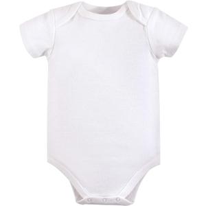 Luvable Friends Baby Girls' Cotton Bodysuits (12-18 Months, White 6-pack)