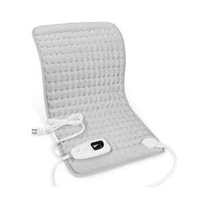 Deepsoon Heating Pad,Electric Heating Pads for Back,Neck,Abdomen,Moist Heating Pad for Shoulder,Knee,Arms,Legs,Dry/Moist Heat & Auto Shut Off,Christmas Gifts for Men and Women,Light Gray,24x20 Inch