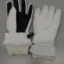 JANGANNSA Winter Kids Ski Gloves Boys Girls Cold Weather Snow Glove Waterproof Ski Snowboard Gloves with Fleece Lining, A