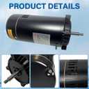 UST1102 1 Hp Up-Rated Swimming Pool Pump Motor Replacement for Century, A.O. Smith, Hayward Super Pump, Super II, Max-Flow,115/230V Pool Motor with Seal Kit SP2607X10 56J Frame, 3450RPM Motor