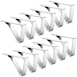 12 Pack Tablecloth Clips - Heavy Duty Picnic Table Clips, Stainless Steel Table Cloth Cover Clamps, Table Cloth Holders Ideal for Restaurant Picnics Marquees Weddings Graduation Party