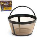 GOLDTONE Reusable 8-12 Cup Basket Coffee Filter fits Mr. Coffee Makers and Brewers, Replaces your Paper Coffee Filters, BPA Free