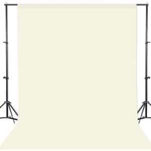 GFCC Ivory Photo Backdrop - 10FTx10FT Background for Photography Photo Booth Backdrop for Photoshoot Video Recording Background Screen Parties Curtain
