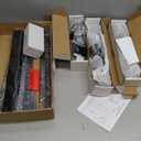 EaseLife 8 FT Sliding Barn Door Track and Handle Hardware Kit, Straight Pulley,Slide Smoothly Quietly,Easy Install (8FT Track Kit for 40"~48" Wide Single Door)