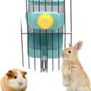 PODOO 24oz No Drip Bunny Water Feeder, Rabbit Water Dispenser, Hanging Automatic Pet Water Dispenser, Hanging Outside or Inside The Cage for Ferret Guinea Pig Rat Cat Puppy (Water)