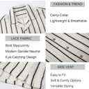 Alex Vando Mens Summer Shirts See Through Sheer Lace Casual Short Sleeve Button Down Beach Shirt (L)