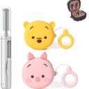 (2Pack + Cleaning Pen) XMBYGY Silicone Case for Galaxy Buds FE (2023) / Buds2 Pro (2022) / Buds 2 (2021) / Buds Pro (2021) / Buds Live (2020) Protective Cover with 3 in 1 Cleaning Brush Pen Tools